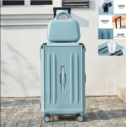 benflower Large Capacity Luggage Travel Trolley Suitcase Trunk 20 22 24 28 30 inch Universal Wheel Luggage Set with Handbag