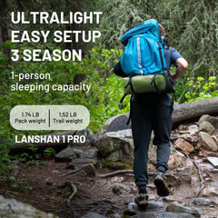 Lanshan Pro 1-Person Ultralight Tent 3-Season Backpacking Tent ÕÊÅñ 