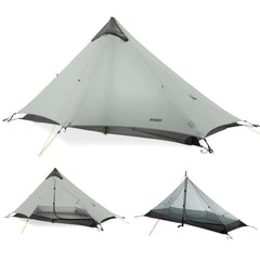  Lanshan 1 Person Ultralight Backpacking Tent Camping Tent Tent Grey / 1-Person  LANSHAN