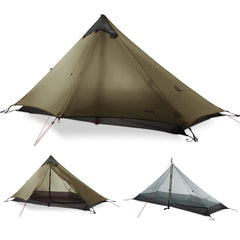  Lanshan 1 Person Ultralight Backpacking Tent Camping Tent Tent Khaki / 1-Person  LANSHAN