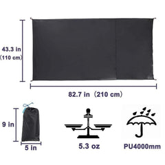  Tent Footprint for 1/2 Person Tent  Waterproof Camping Tarp Footprint 